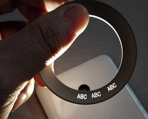 English letters laser engraving